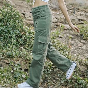 FULL TILT Contrast Stitch Womens Cargo Pants